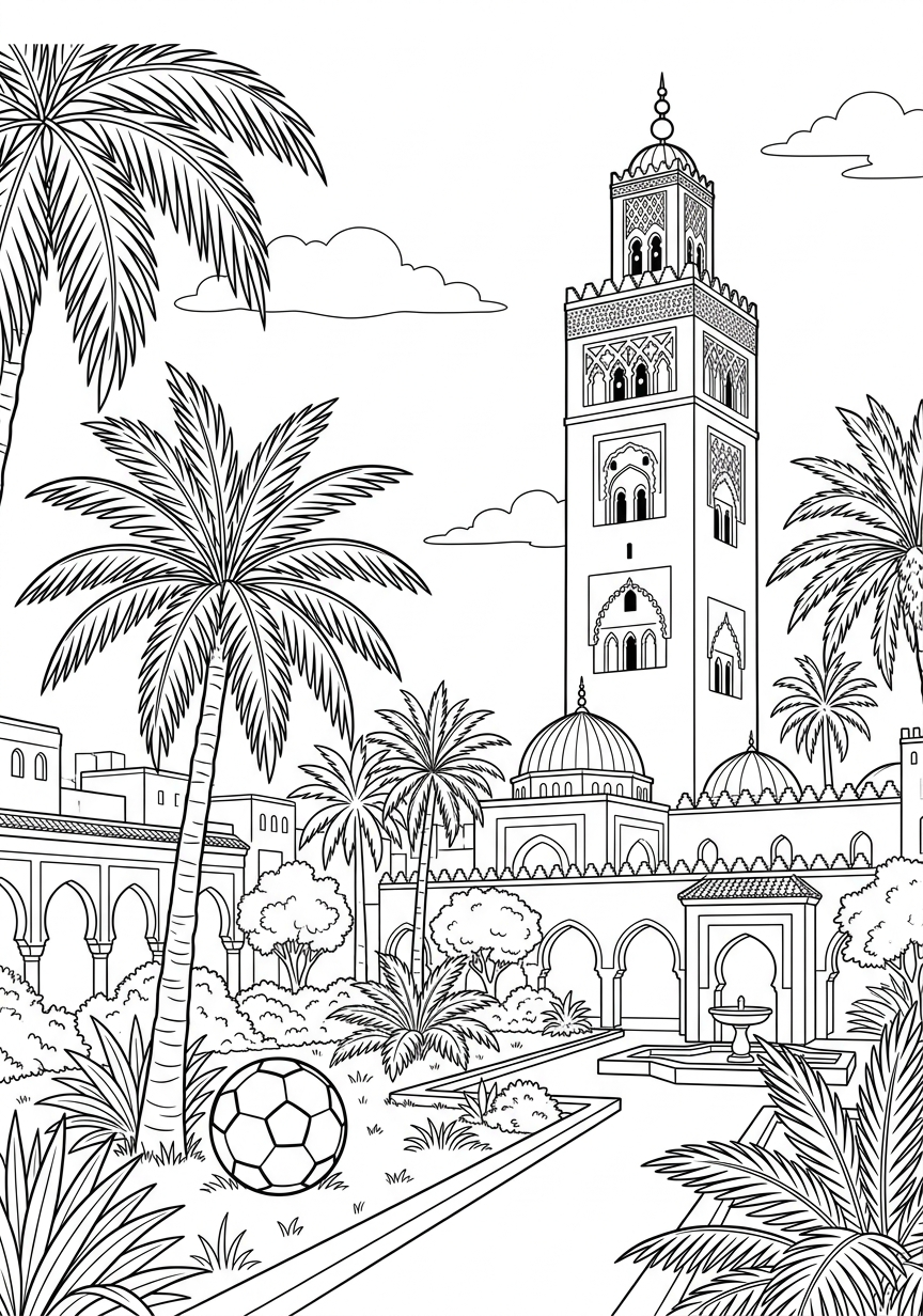 Página 3 do livro Marrocos · Detalhado Médio — Copa 2026