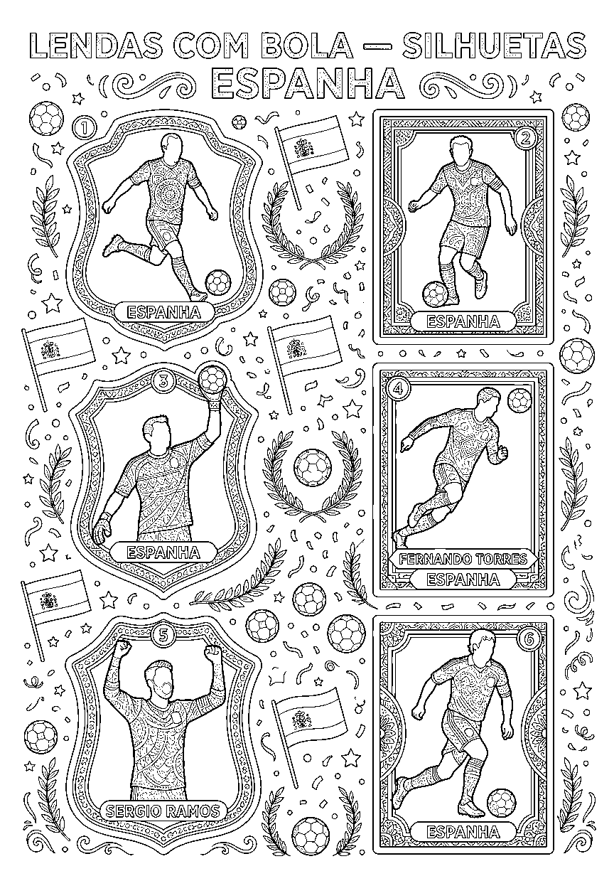 Página 2 do livro Espanha — Colorindo La Roja